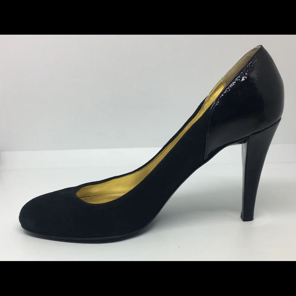 J. Crew Harper Suede/Patent Platform Heels Sz 6.5
